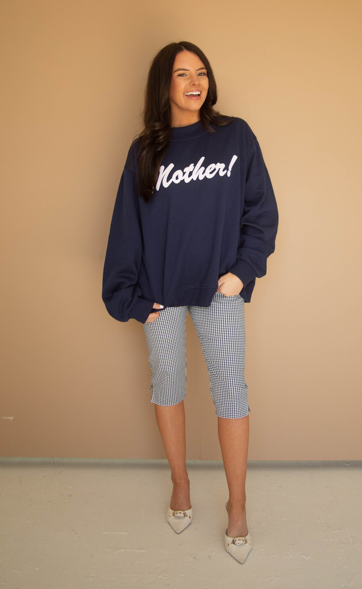 friday + saturday: mother mockneck - navy