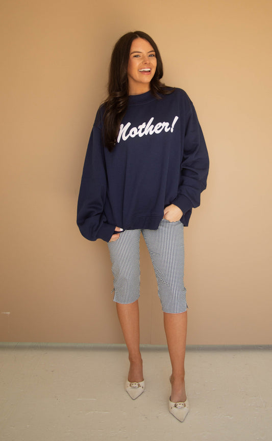 friday + saturday: mother mockneck - navy