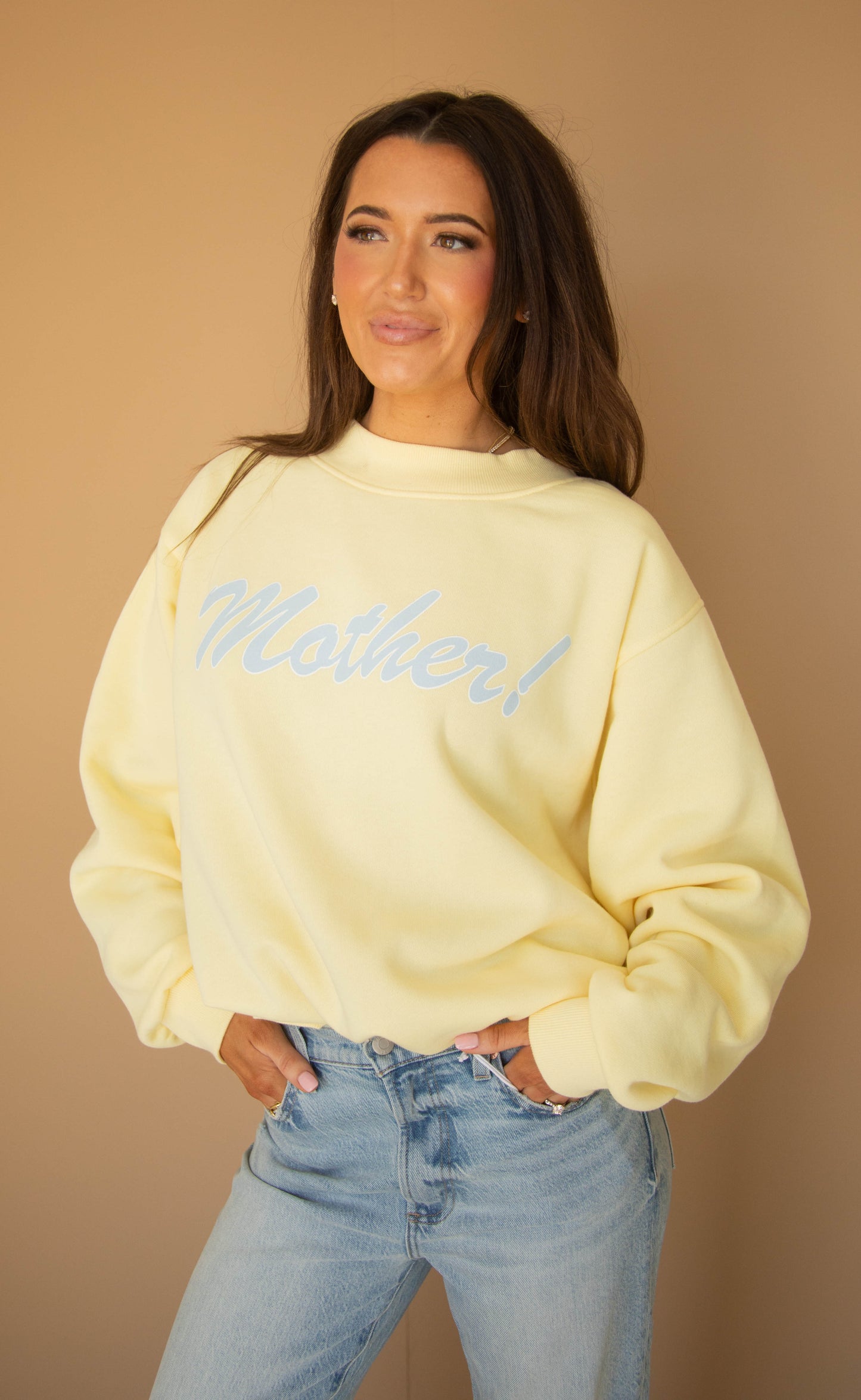 friday + saturday: mother mockneck - butter