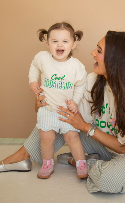 friday + saturday: cool kids club toddler sweatshirt