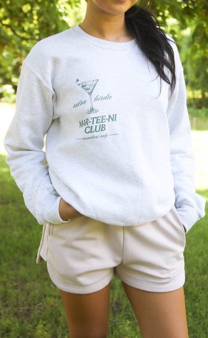 friday + saturday: mar tee ni club sweatshirt