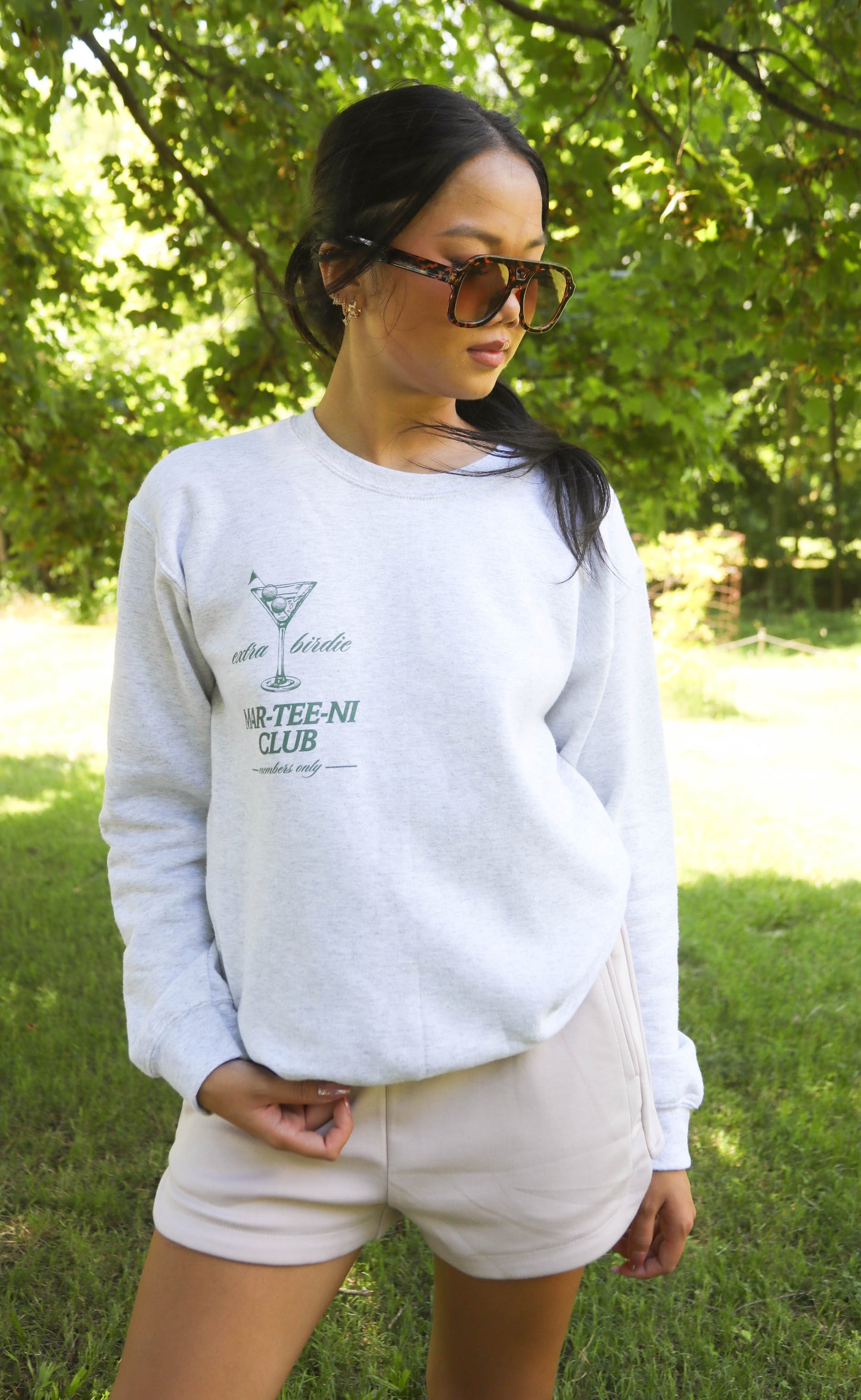 friday + saturday: mar tee ni club sweatshirt