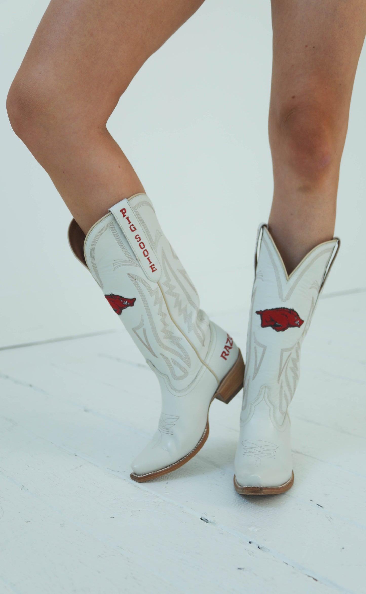 arkansas razorback leather gameday boots