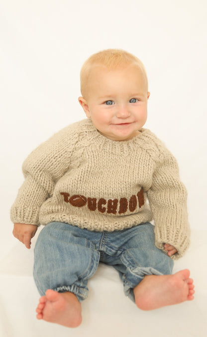 huggalug: touchdown football sweater