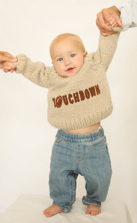 huggalug: touchdown football sweater