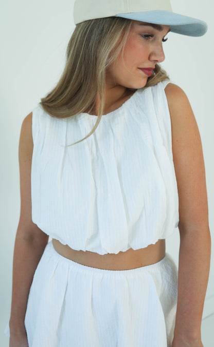 minkpink: alexa bubble crop top