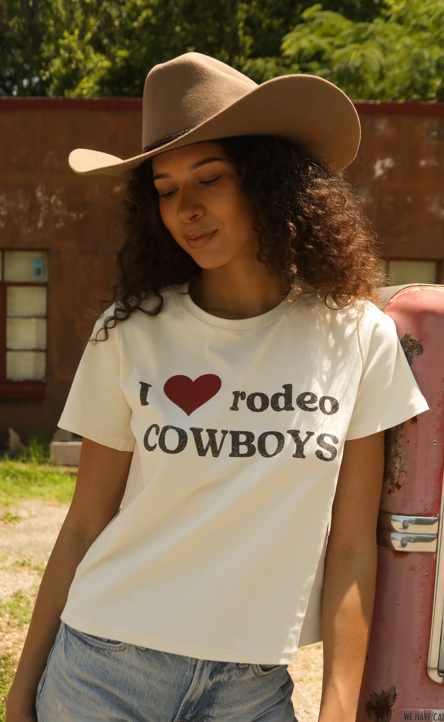 i heart cowboys baby tee