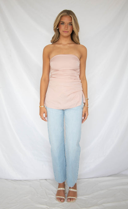 pistola: lexi mid rise bowed straight leg jeans - dolce vita vintage