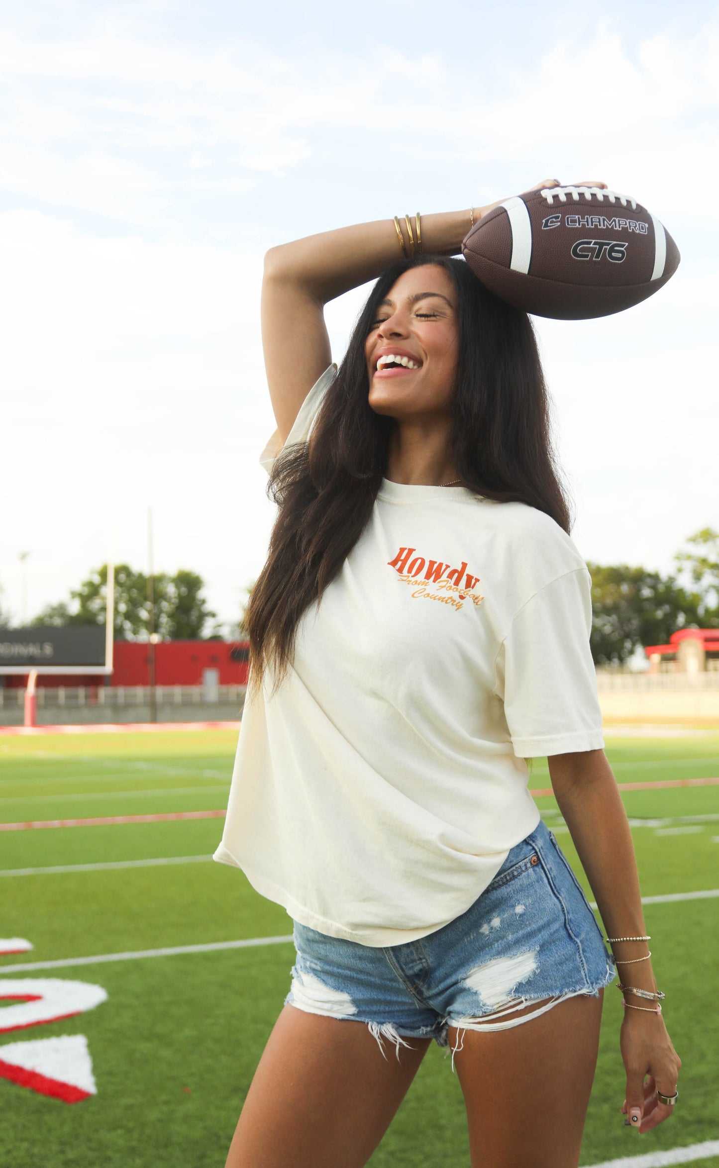 charlie southern: howdy football t shirt