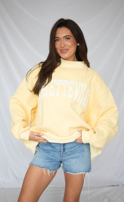 fayetteville puff ink mock neck