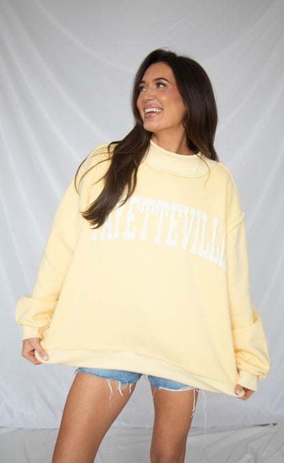 fayetteville puff ink mock neck