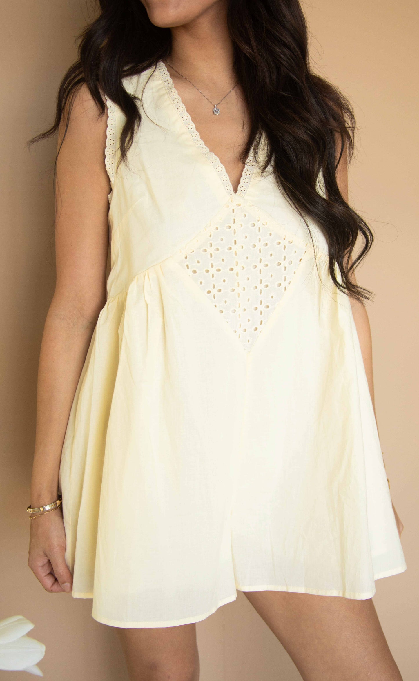 one more time voile romper