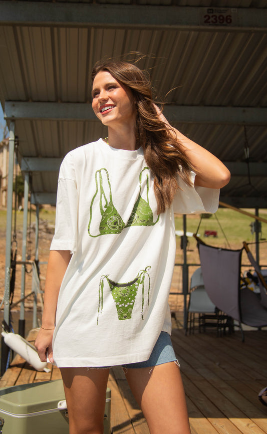 charlie southern: bikini tee - paisley