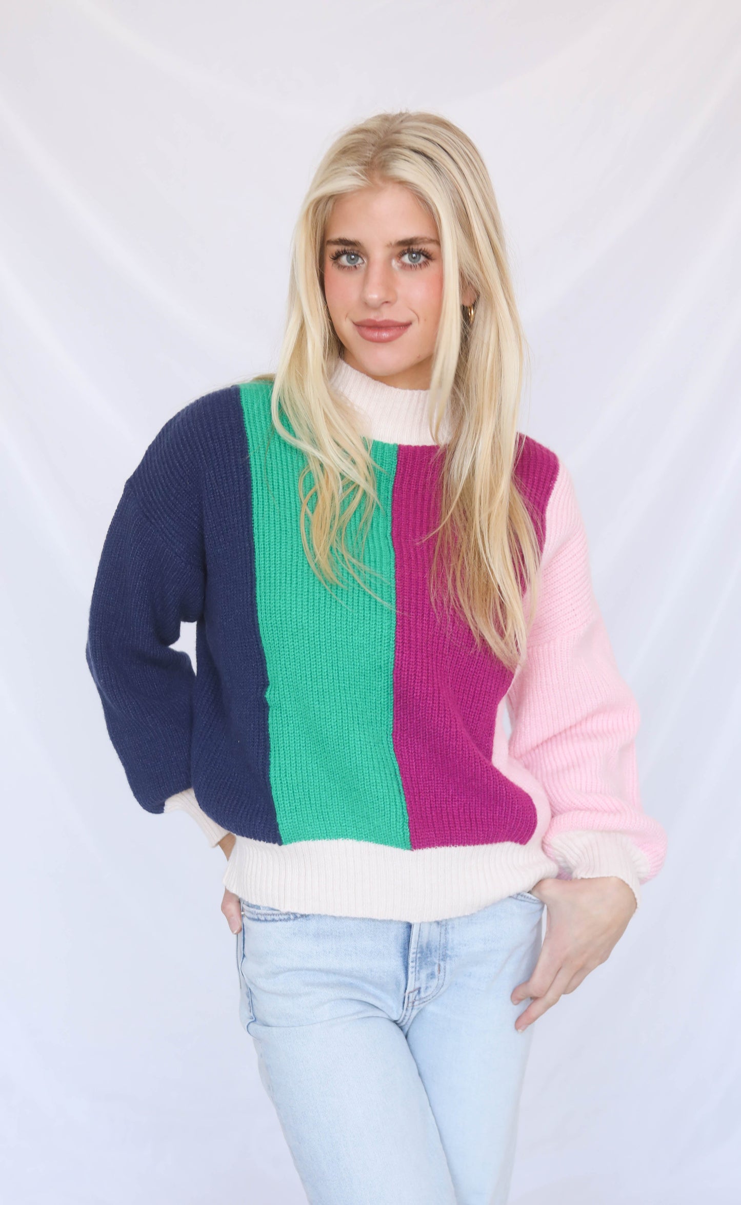 minkpink: kelsey colourblock jumper