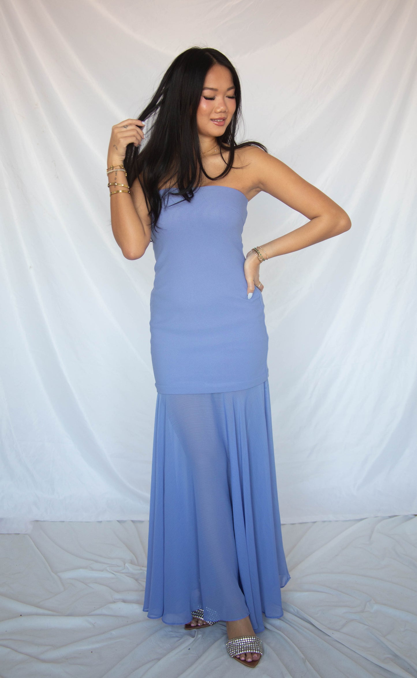 astr: lizet dress - periwinkle