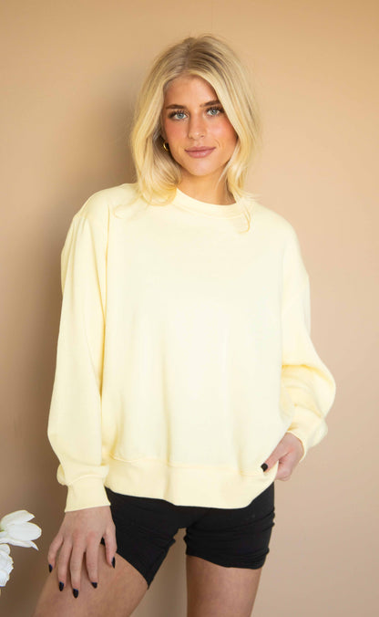 z supply: boyfriend sweatshirt - sunnyside