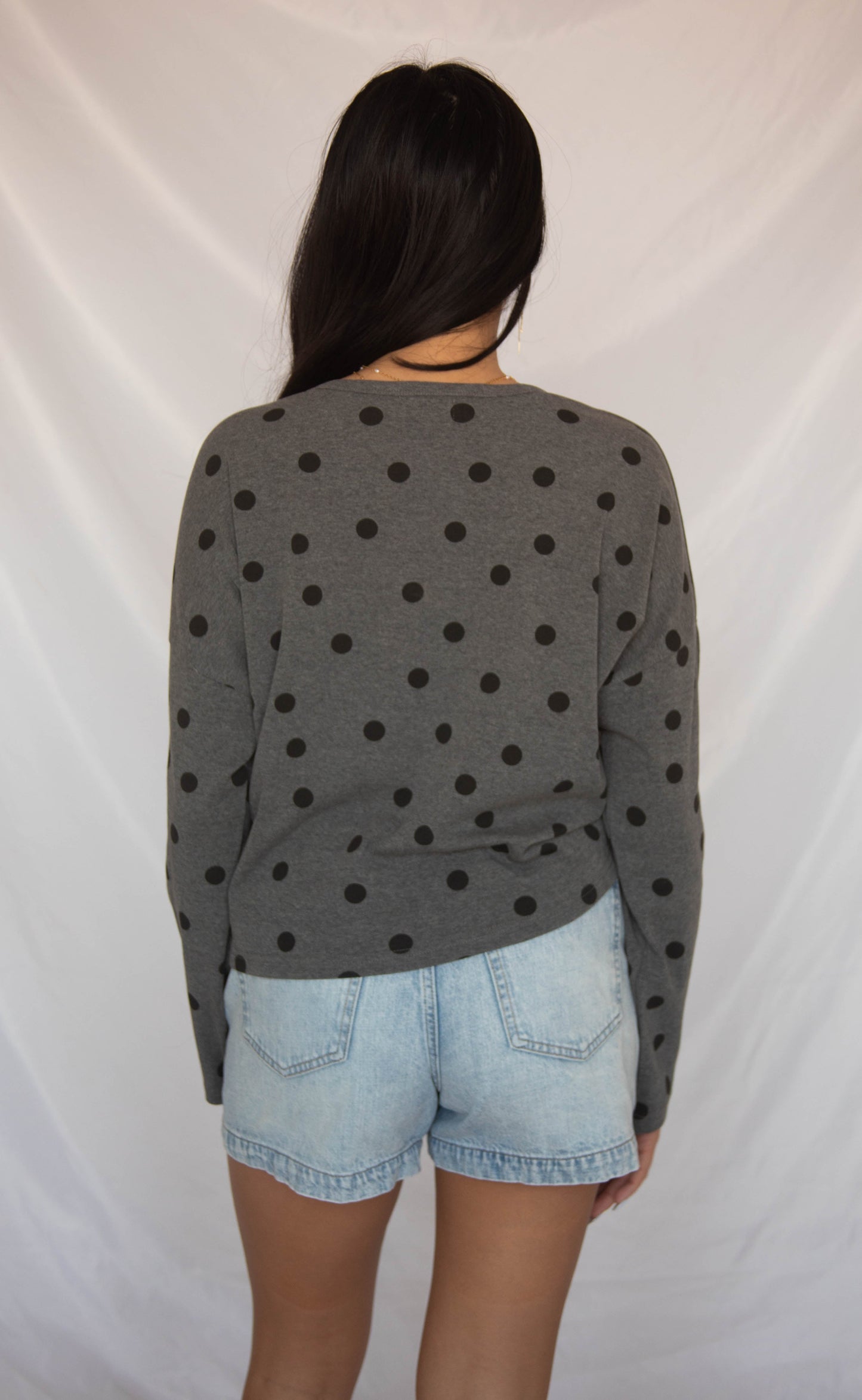wrapped around you polka dot cardigan