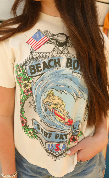 daydreamer: beach boys surf patrol boyfriend tee