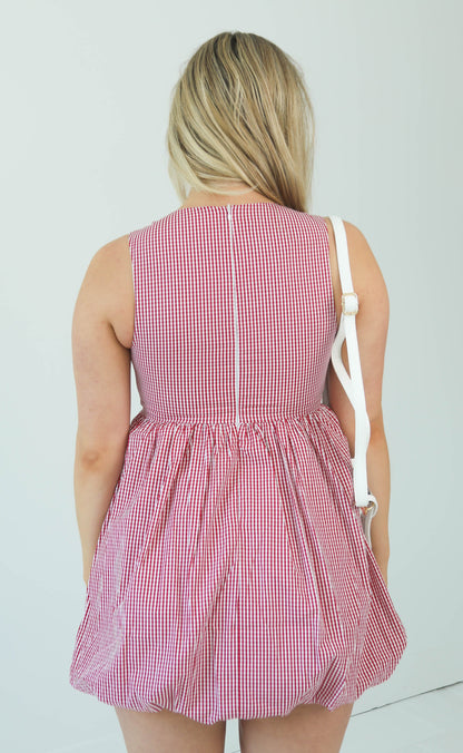 bubble trouble mini dress