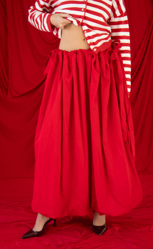 firecracker flare maxi skirt