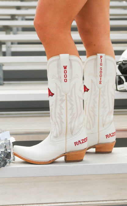 arkansas razorback leather gameday boots