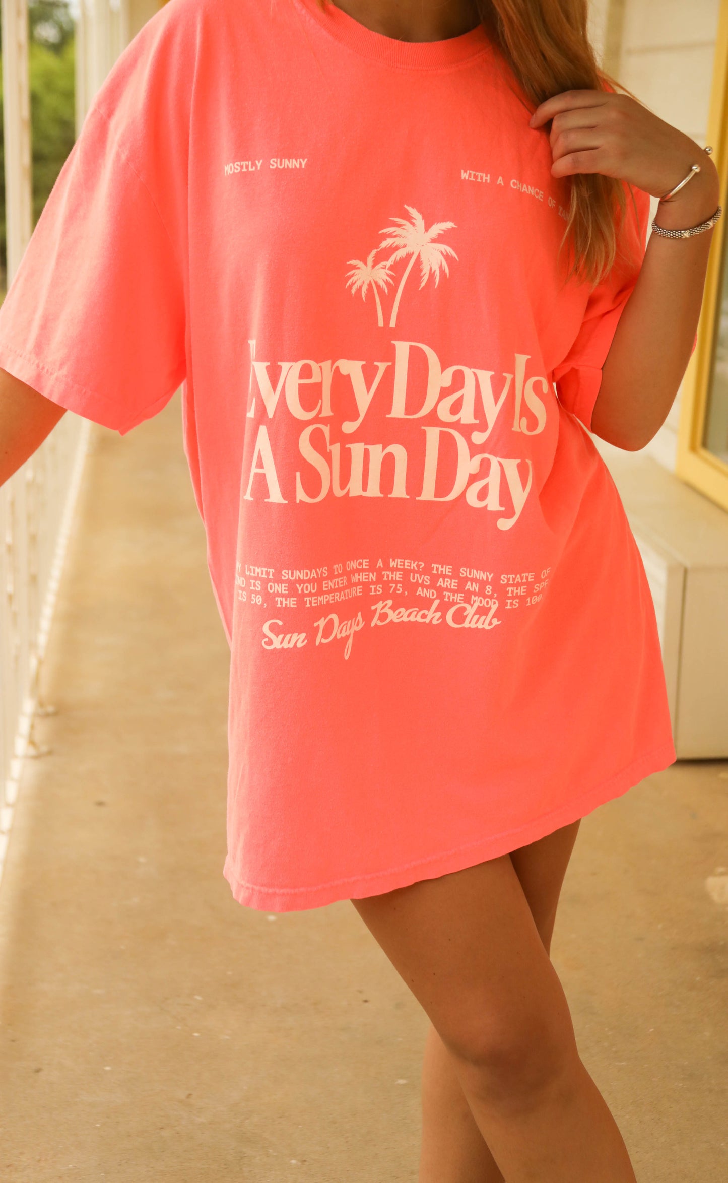 friday + saturday: everyday is a sunday t shirt