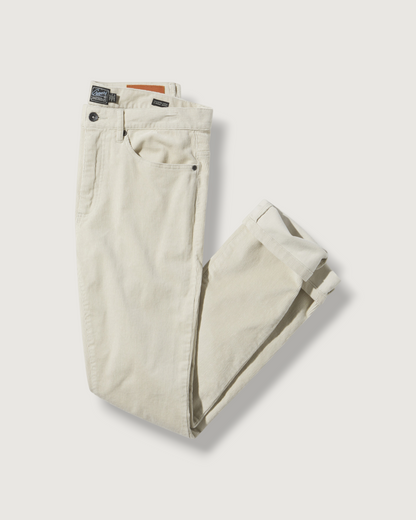 Burlington 5 Pocket Stretch Corduroy - Stone
