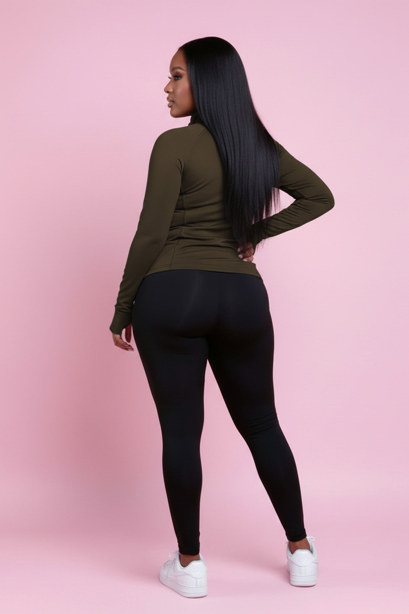 Easy Fit Athletic Set - Olive/Black
