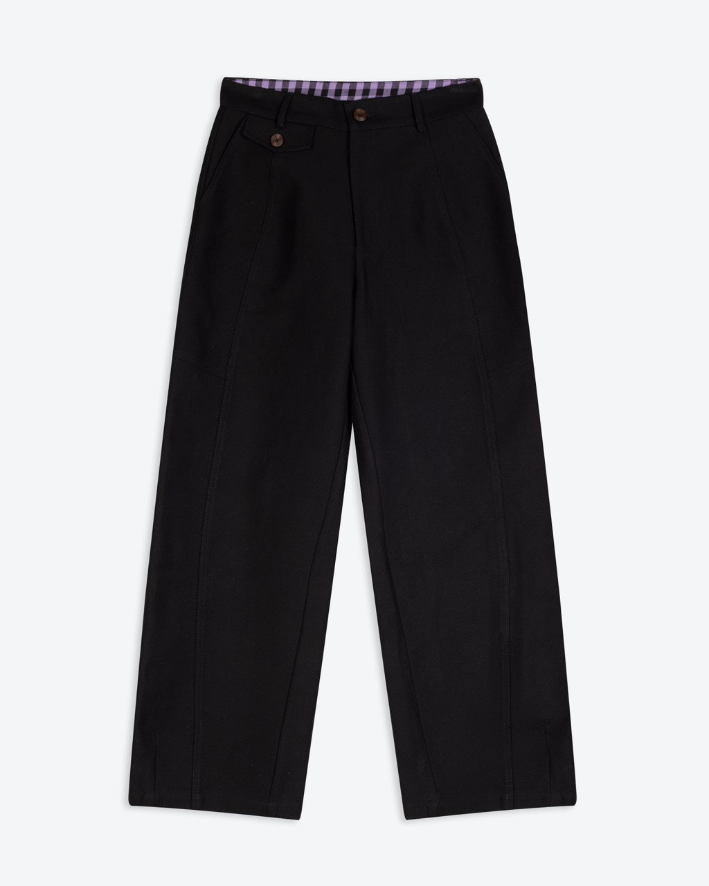 Lowie  Black Panelled Trousers