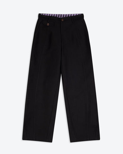 Lowie  Black Panelled Trousers