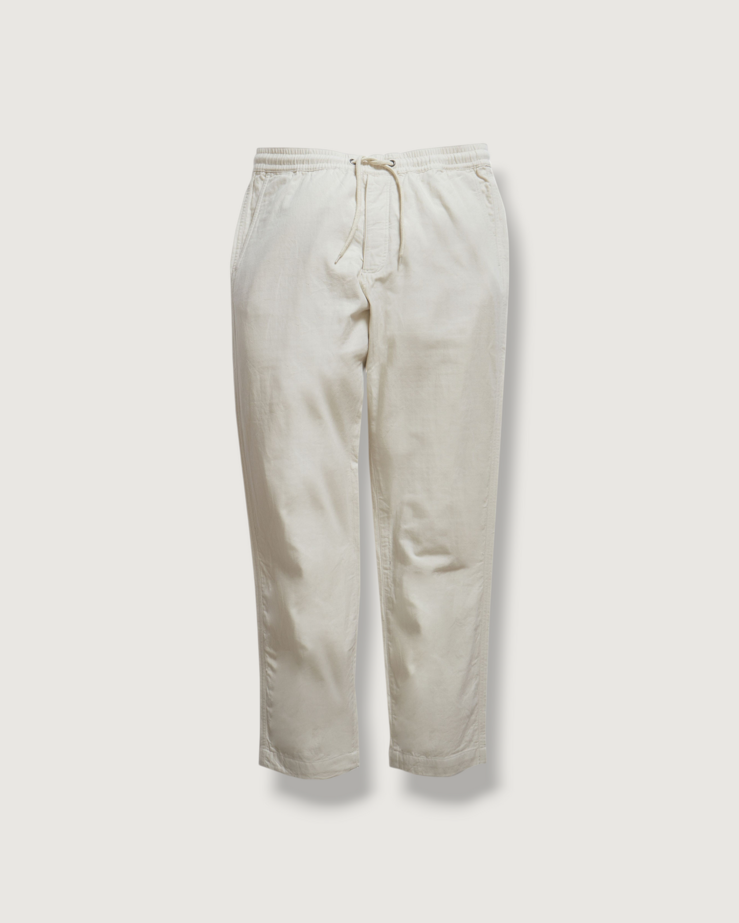 Double Cloth Draw Cord Pants - Light Pebble