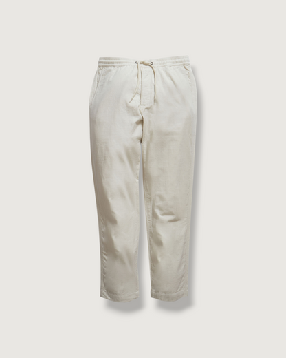 Double Cloth Draw Cord Pants - Light Pebble