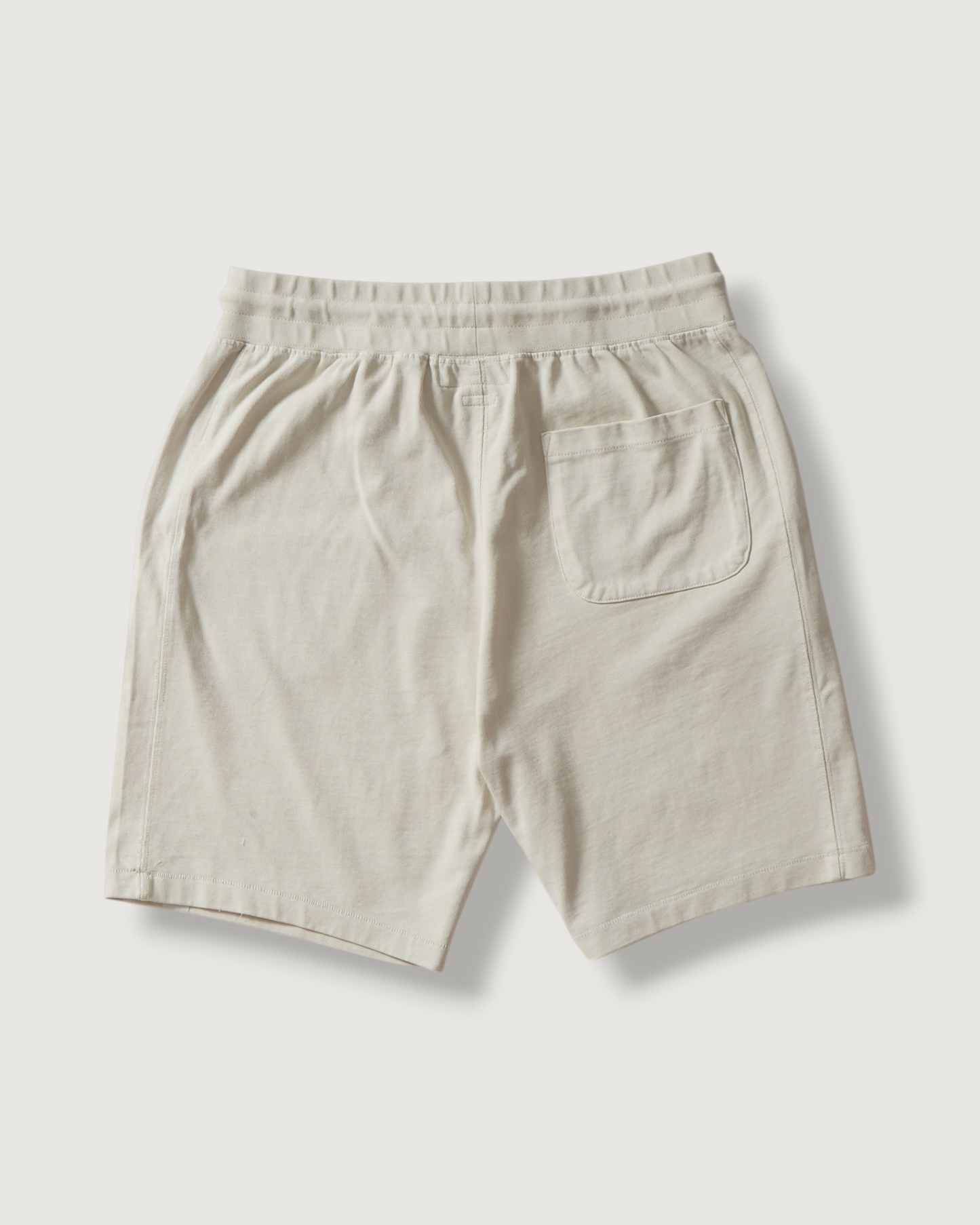 Elevated Jersey Draw Cord Shorts 8" - Light Pebble