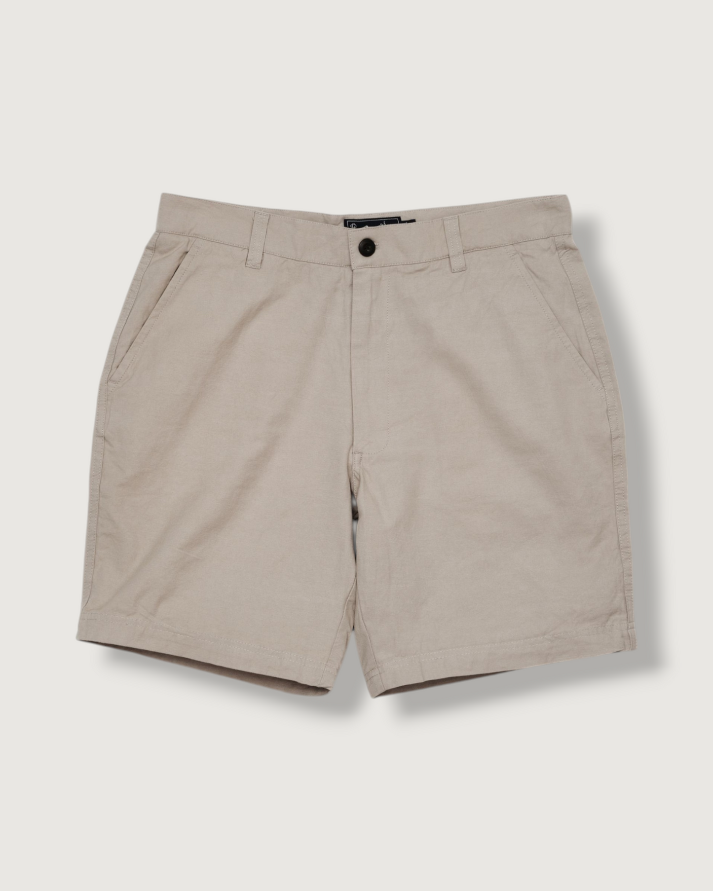 Bimini Cotton Linen Blend Shorts 8" - Glacier Gray