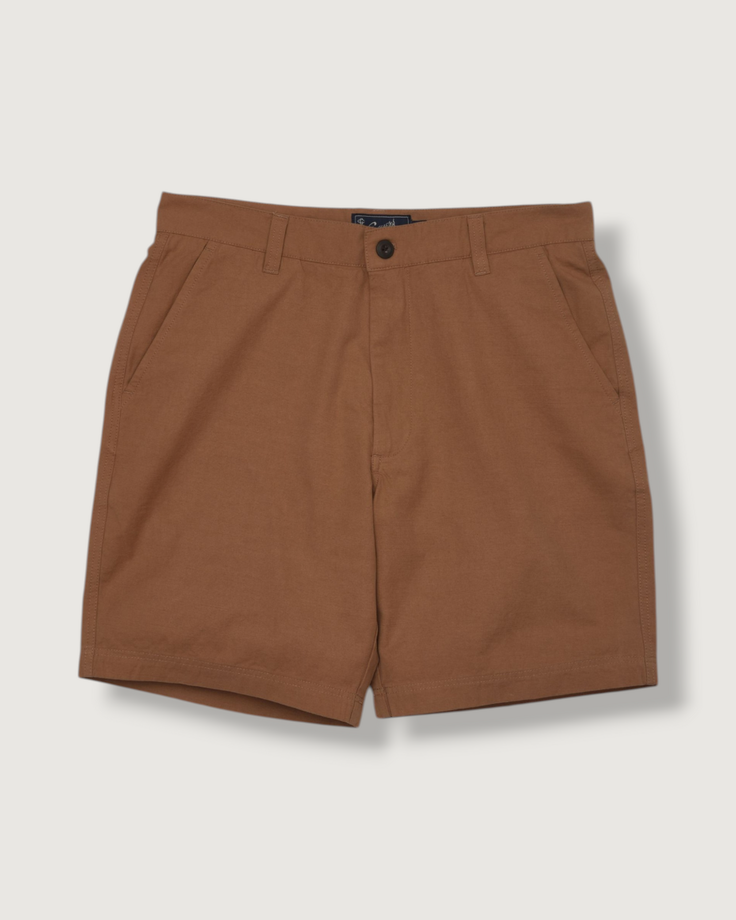 Bimini Linen Blend Shorts 8" - Coffee