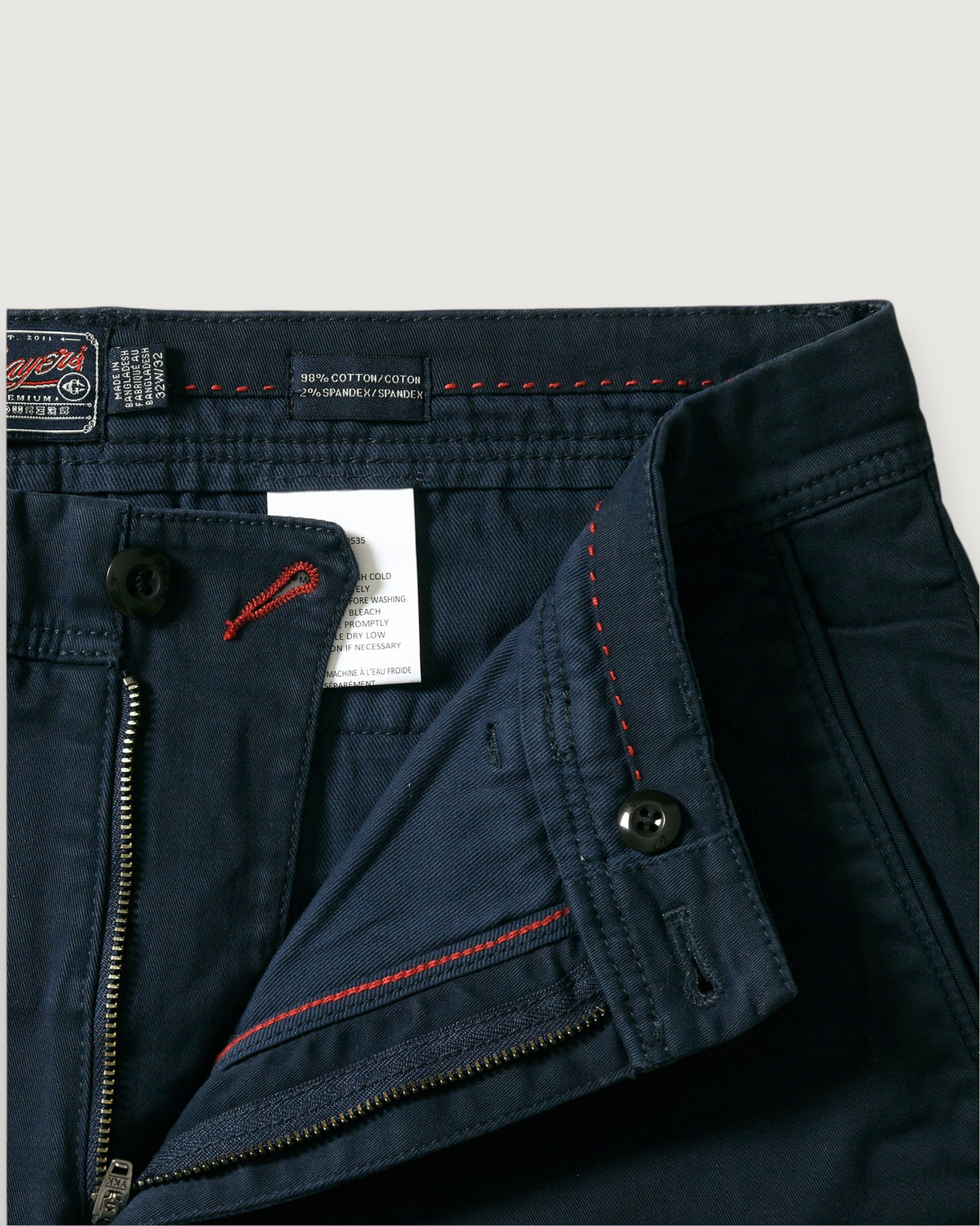 Precision Stretch Chino Shorts 8" - Navy