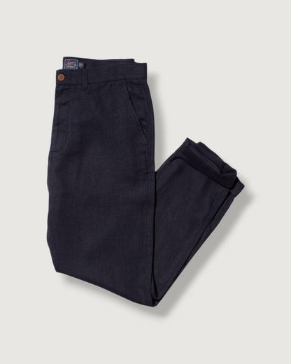 Bal Harbour Aventura Washed Linen Pants - Navy