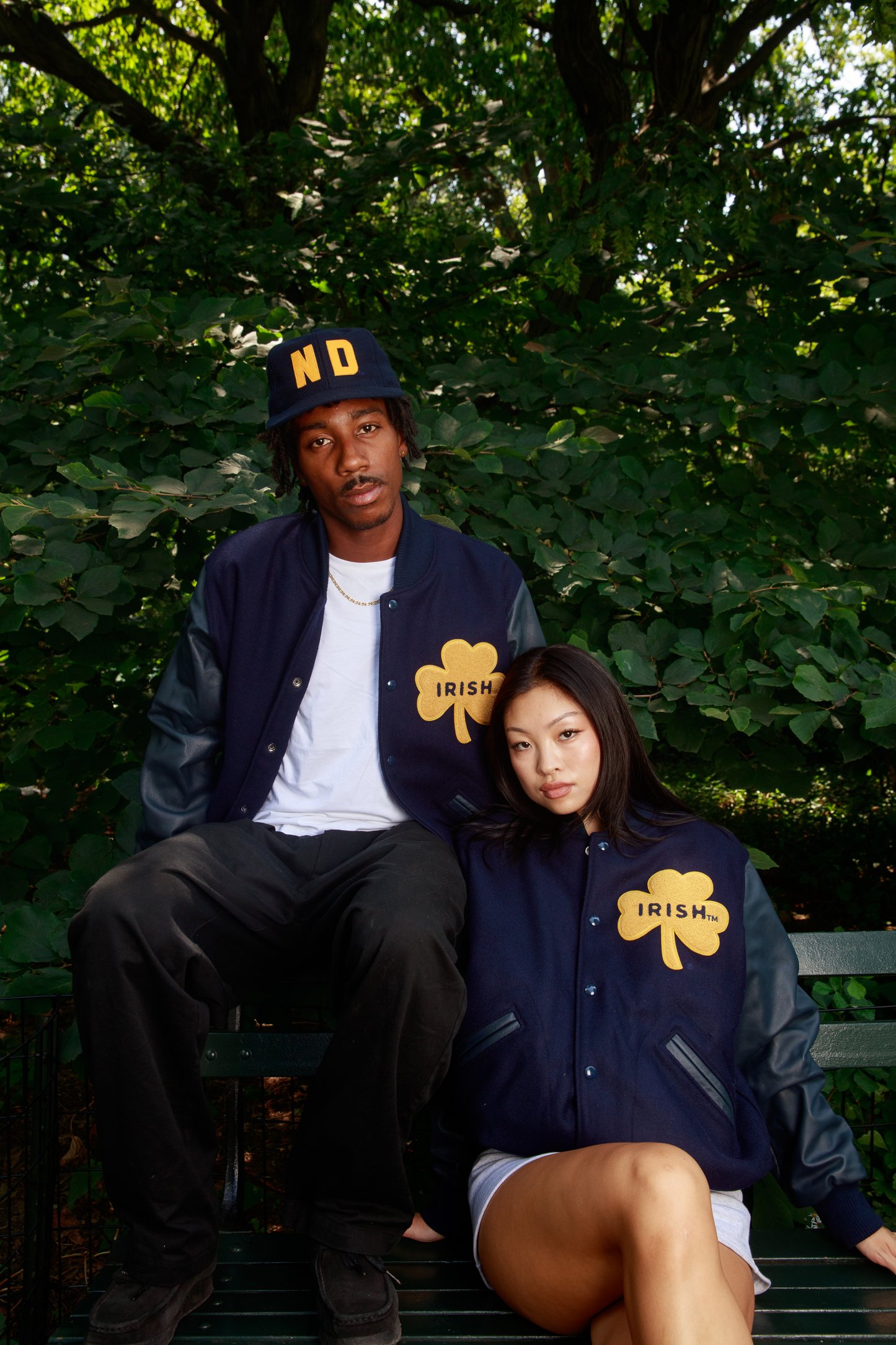 University of Notre Dame Authentic Wool & Leather Varsity Jacket