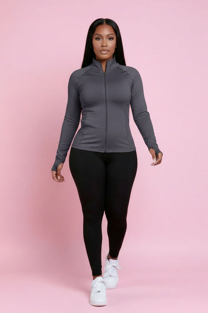 Easy Fit Athletic Set - Charcoal/Black