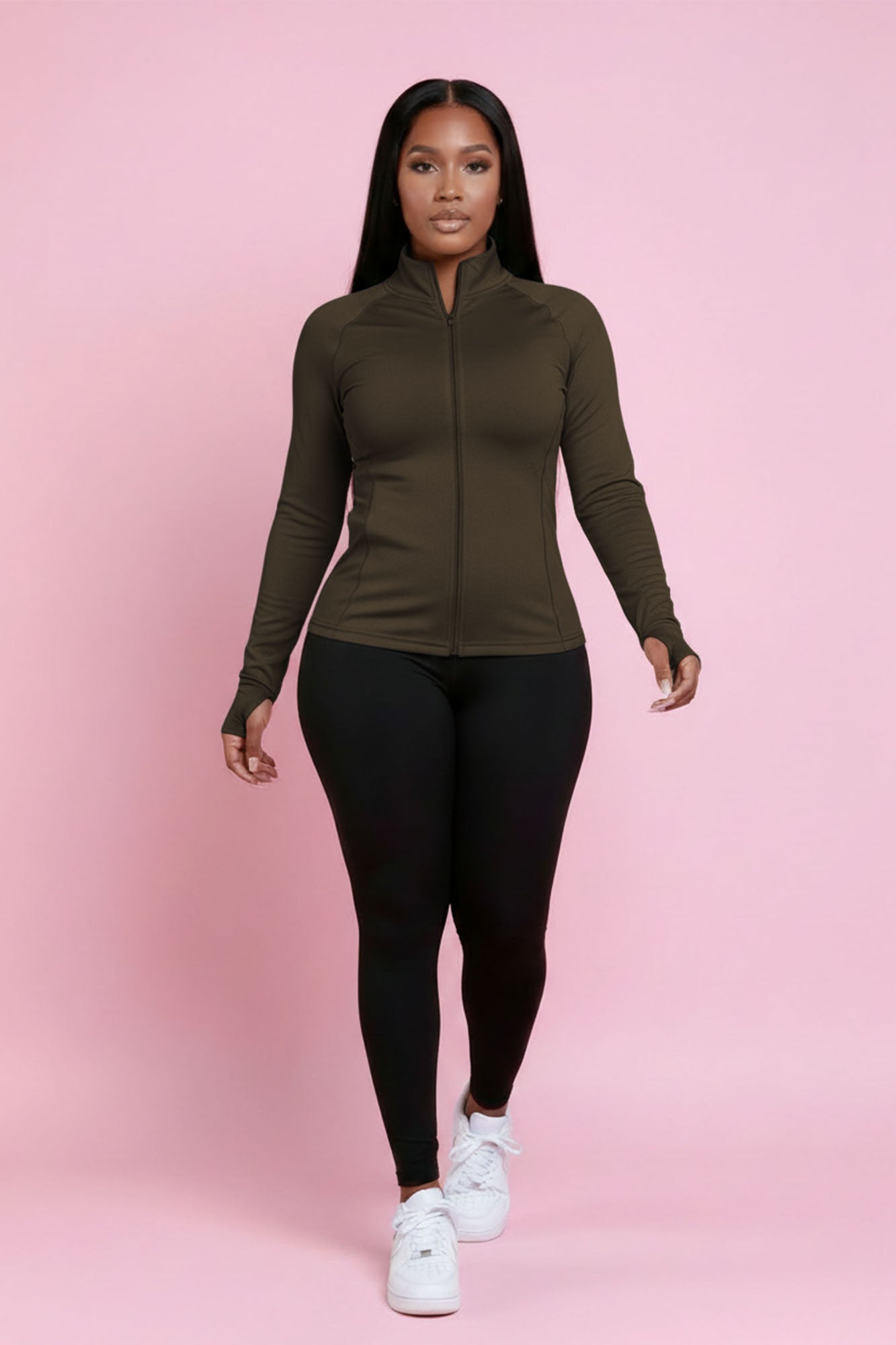 Easy Fit Athletic Set - Olive/Black