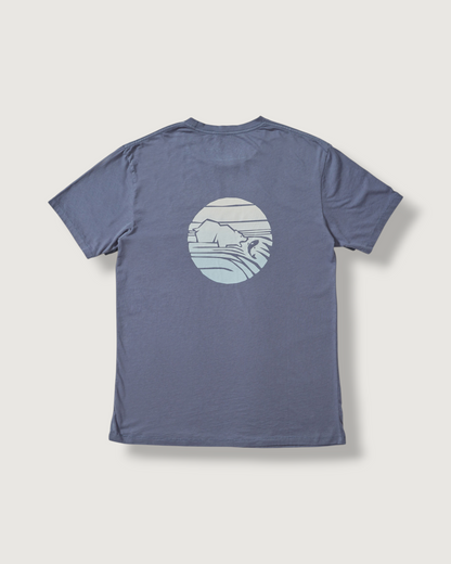 Fish Print Tee - Flint Stone