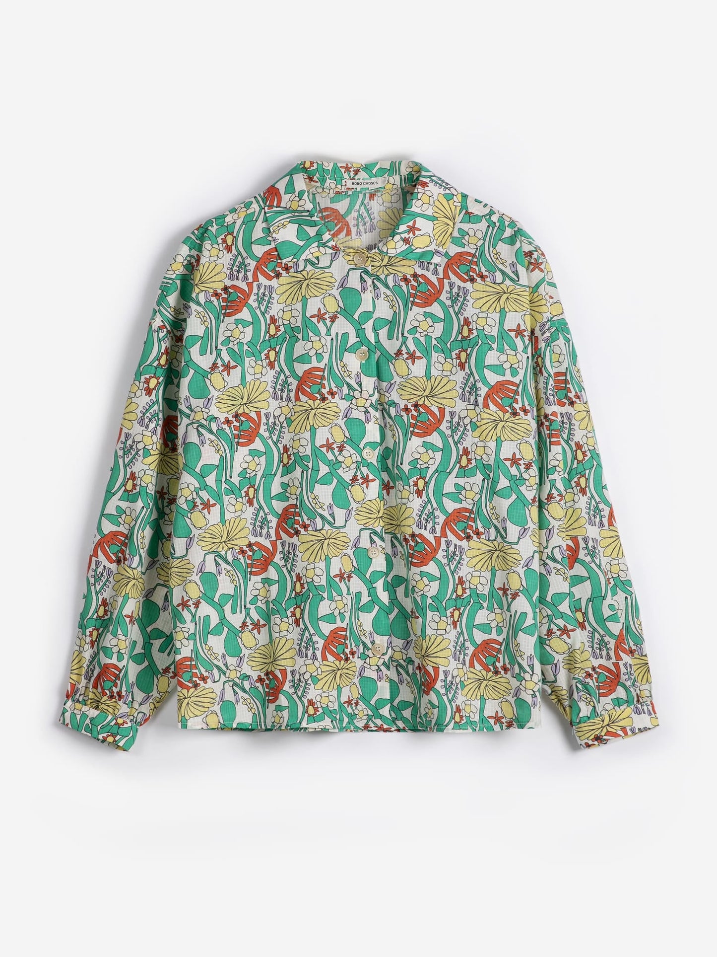 Bobo Choses Herbalist Pattern Collar Shirt