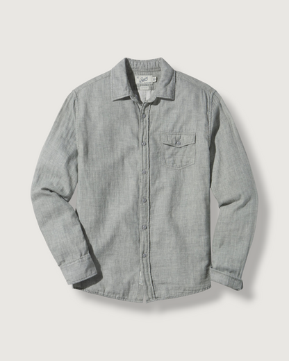 Hartford Double Cloth Shirt - Charcoal Heather