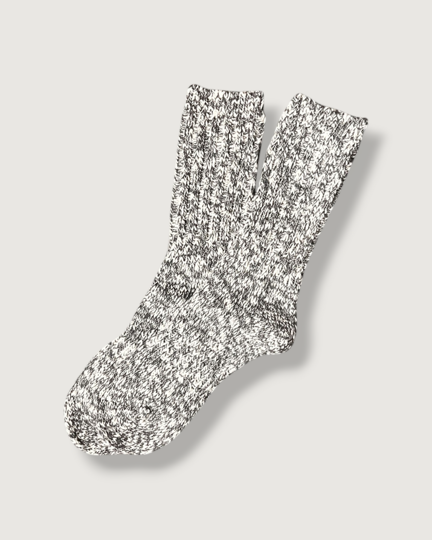 Lodge Marl Cotton Socks - Gray Marl