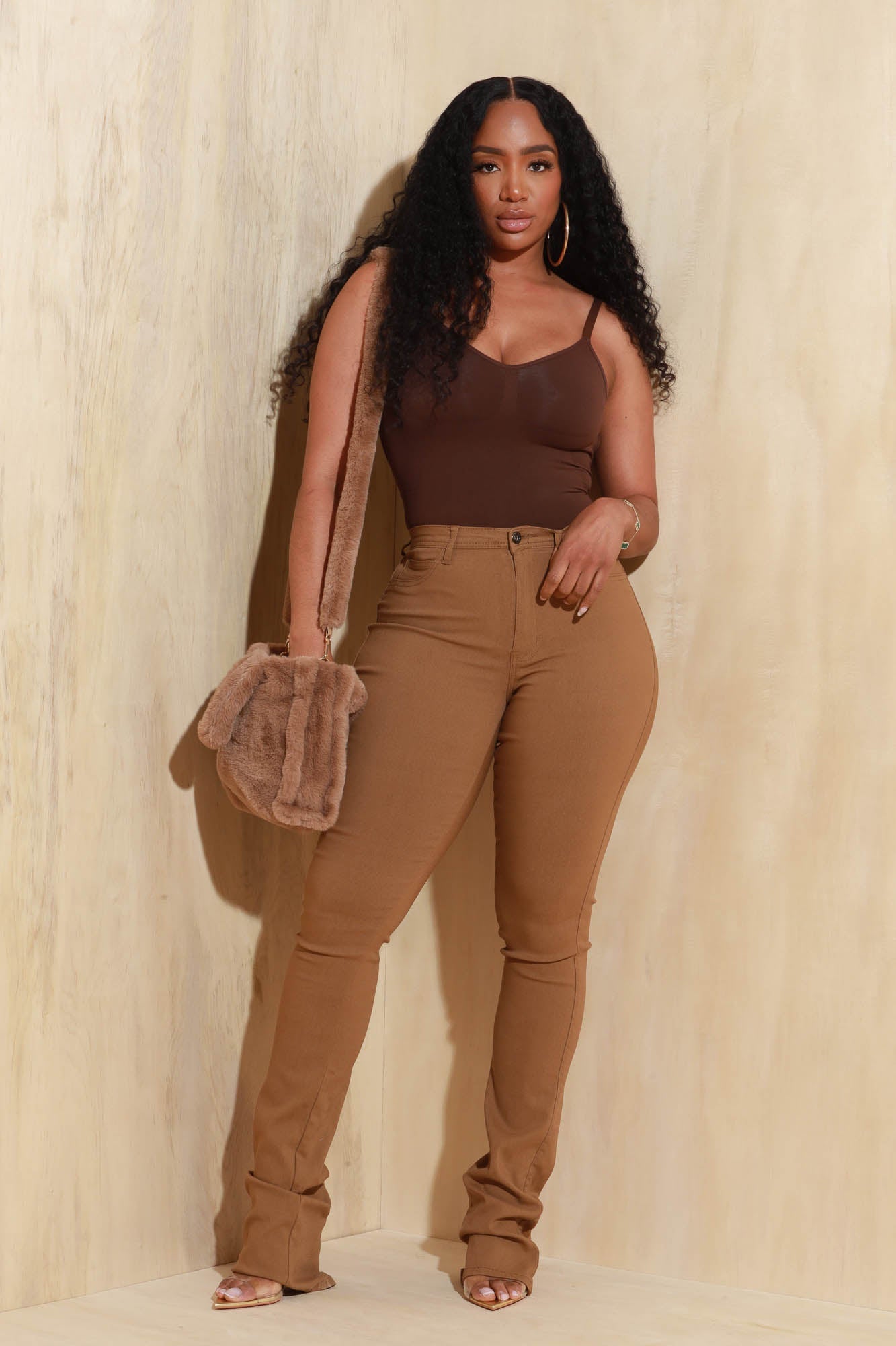 Seamless Sculpting Thong Body Shaper - Brown No.131