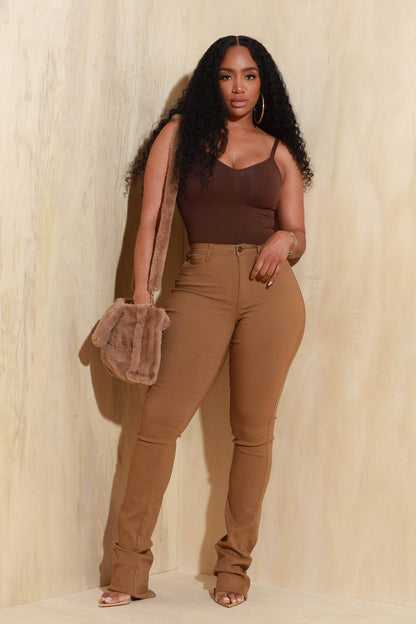 Seamless Sculpting Thong Body Shaper - Brown No.131