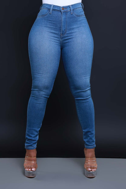 Dipper Classic High Rise Jeans - Mid Wash