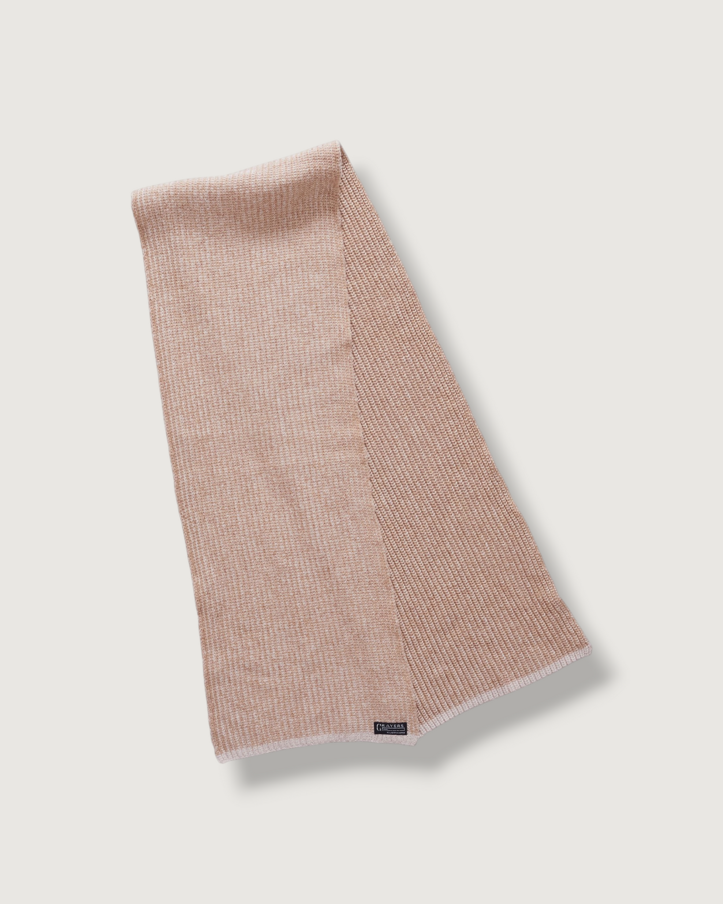 Belmont Plaited Half Cardigan Scarf - Caramel