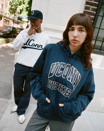 University of Connecticut Heavyweight Cotton Terry Pullover Hoodie