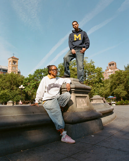 University of Michigan Heavyweight Cotton Terry Pullover Hoodie